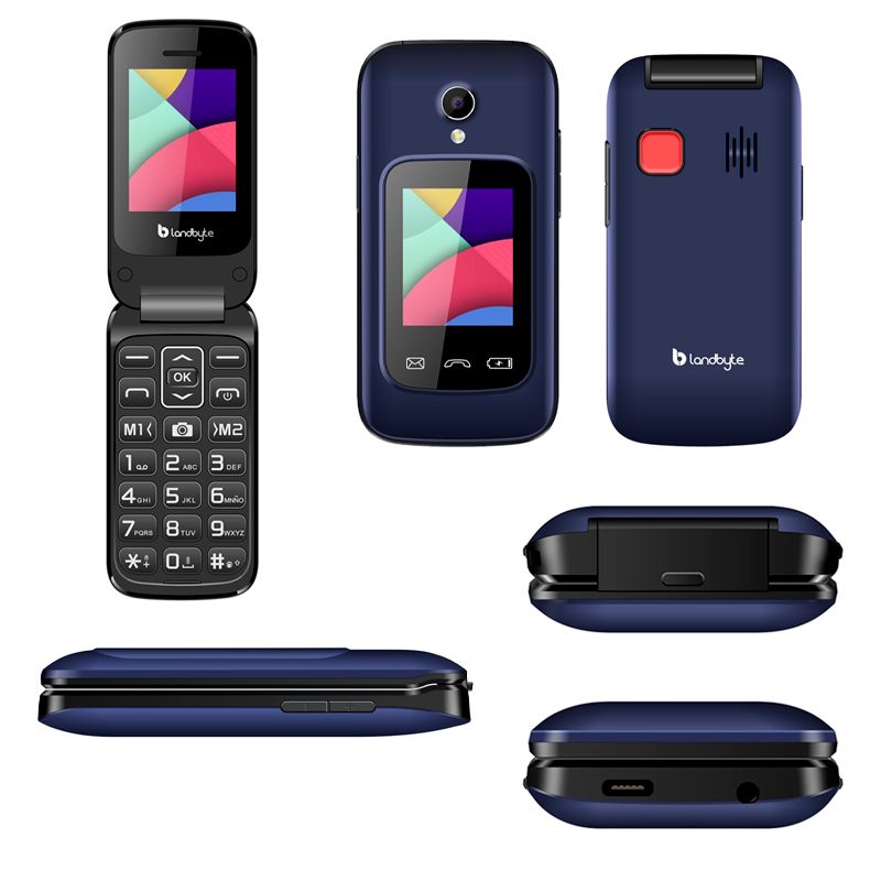 LANDBYTE - Celular Básico LANDBYTE LT1448 4G Radio FM Cámara Linterna