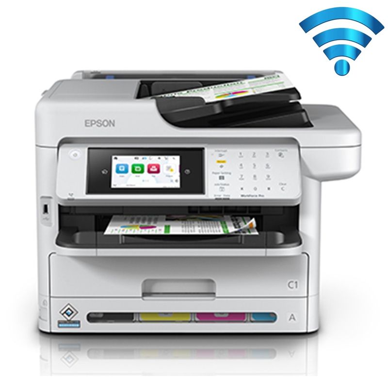 EPSON - Impresora Epson WorkForce Pro WF-C5891 Multifuncional Fax LAN WiFi