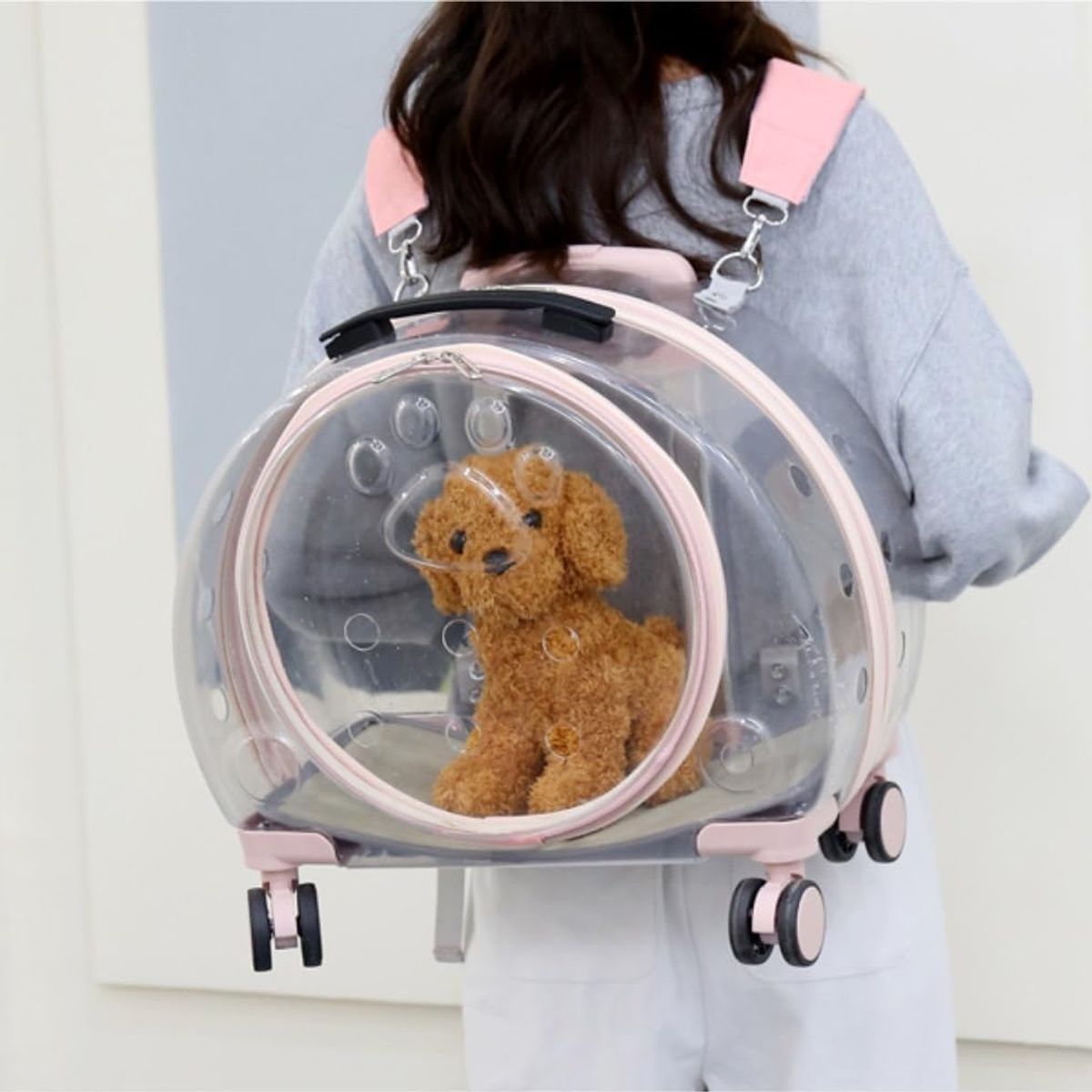 GENERICO - Maleta Transportador Mochila 3 En 1 Para Mascotas