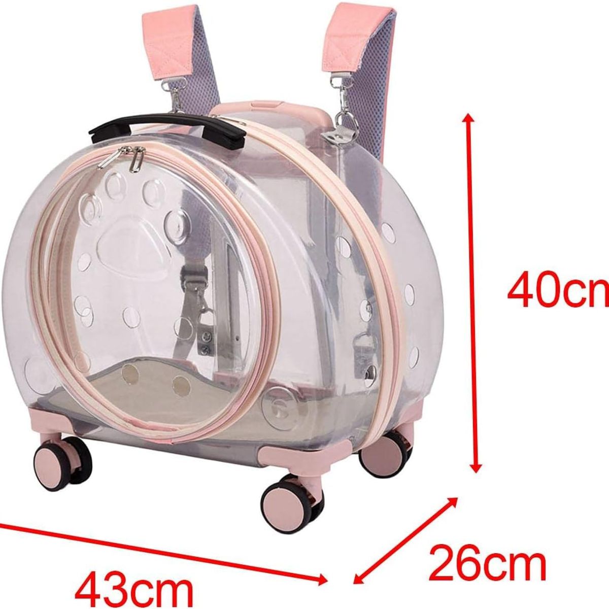 GENERICO - Maleta Transportador Mochila 3 En 1 Para Mascotas