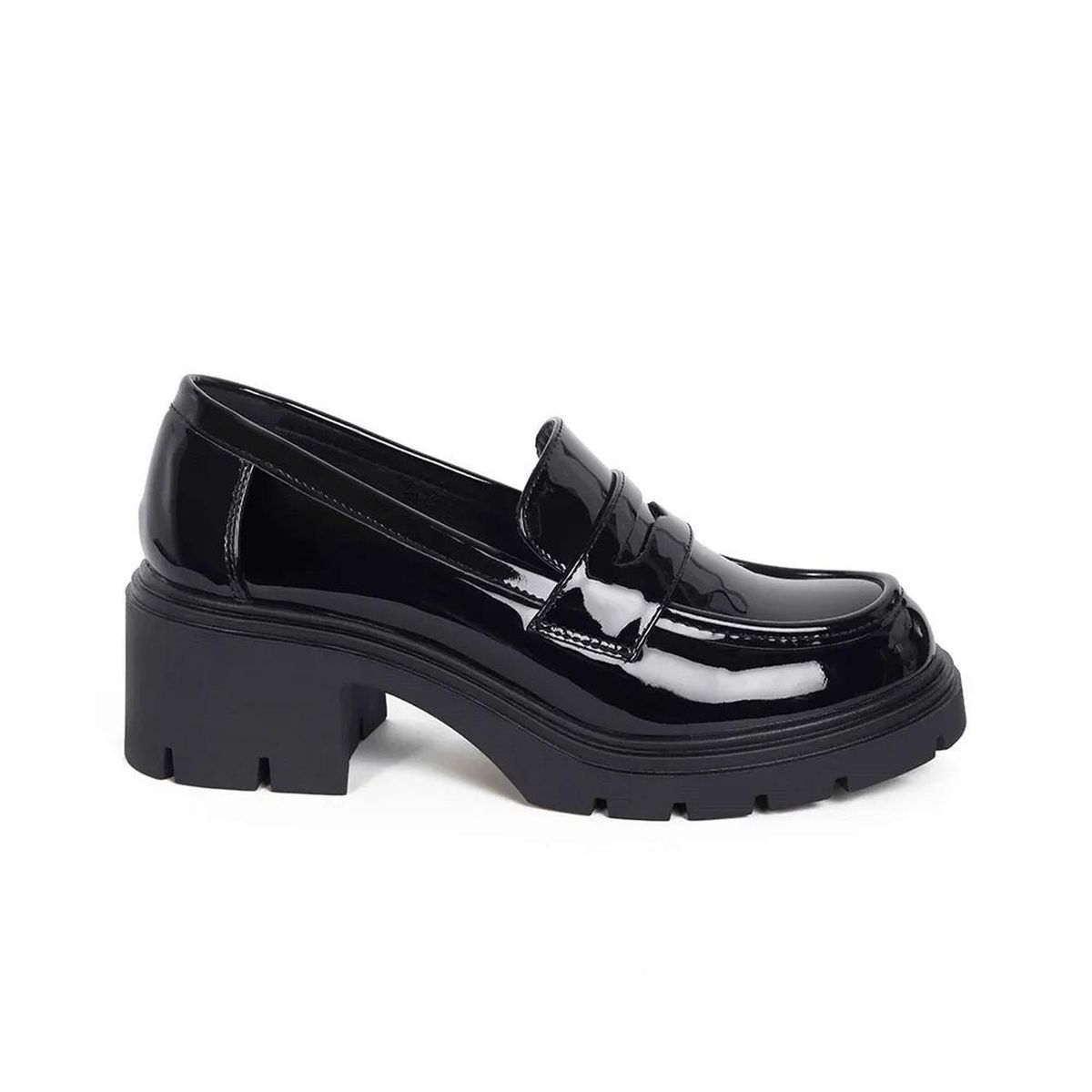 STHEF - MOCASIN MUJER STHEF NEGRO CHAROL 8120