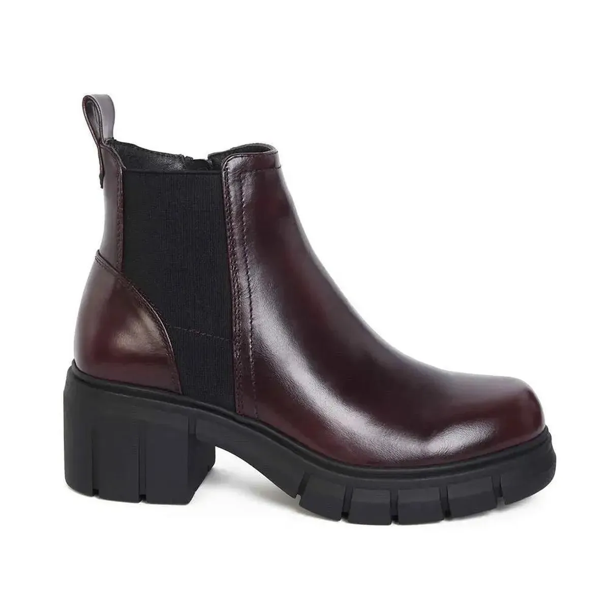STHEF - BOTIN MUJER STHEF CASUAL VINO 8109