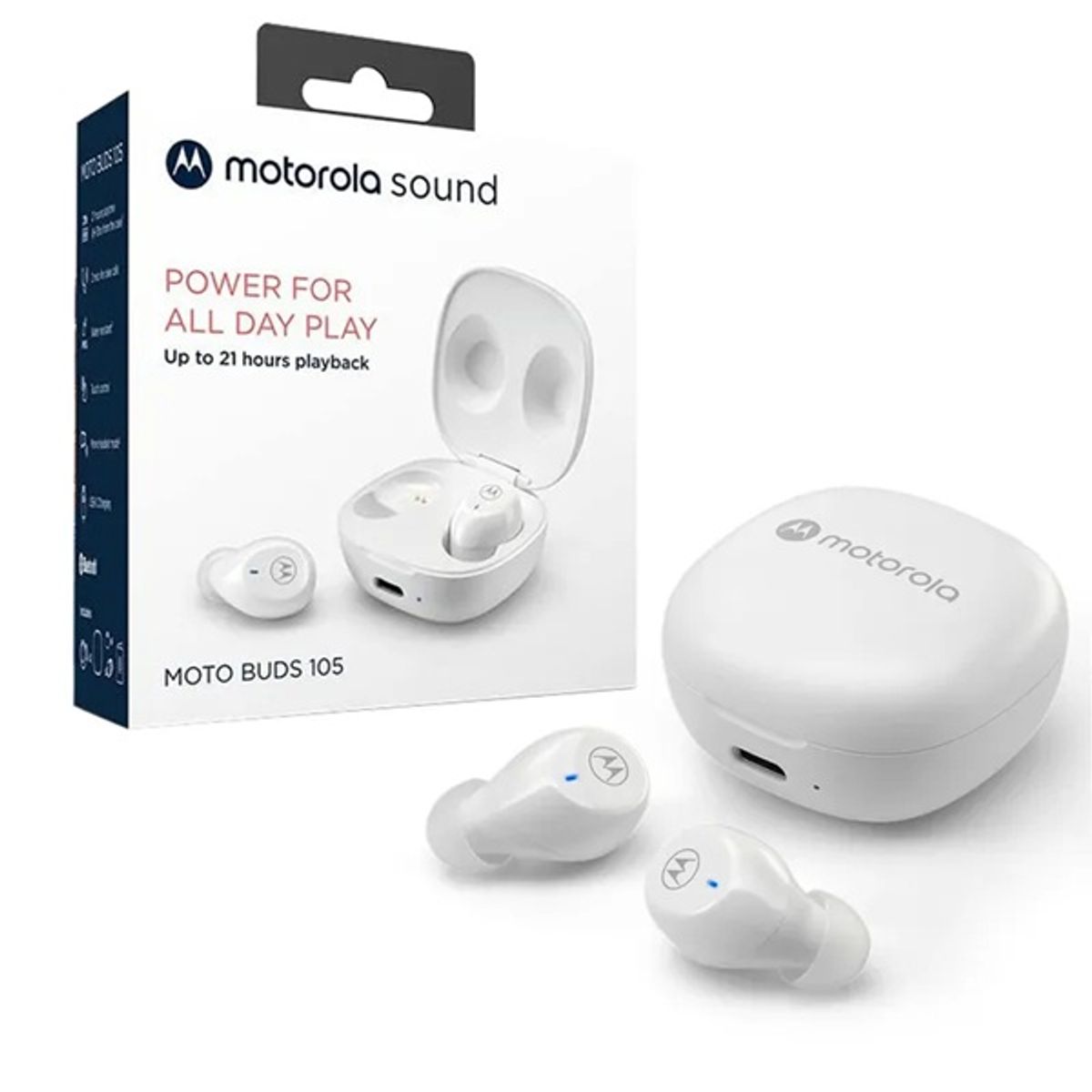 MOTOROLA - Auriculares Motorola Moto Buds 105 True Wireless IPX5