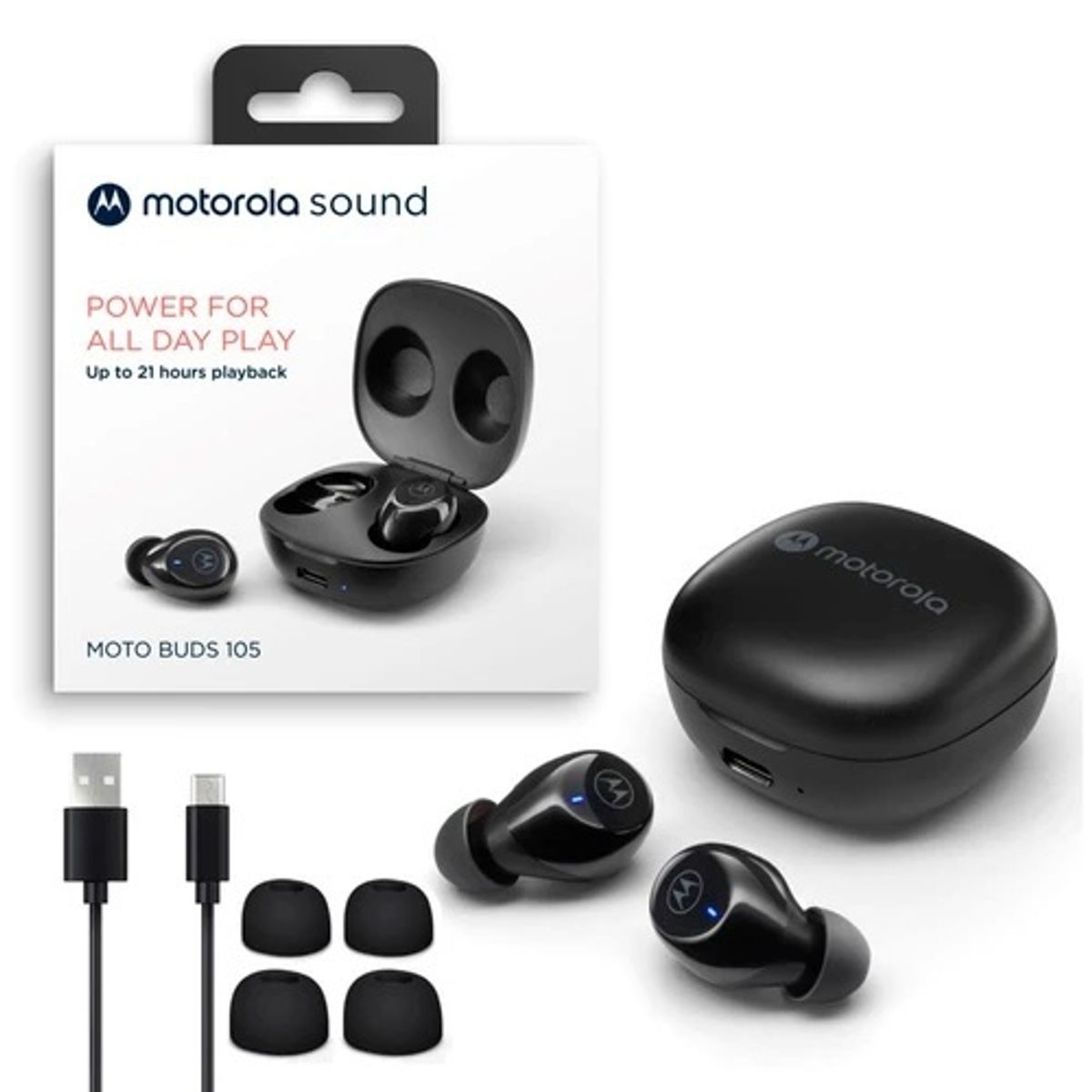 MOTOROLA - AURICULARES TRUE WIRELESS MOTO BUDS 105