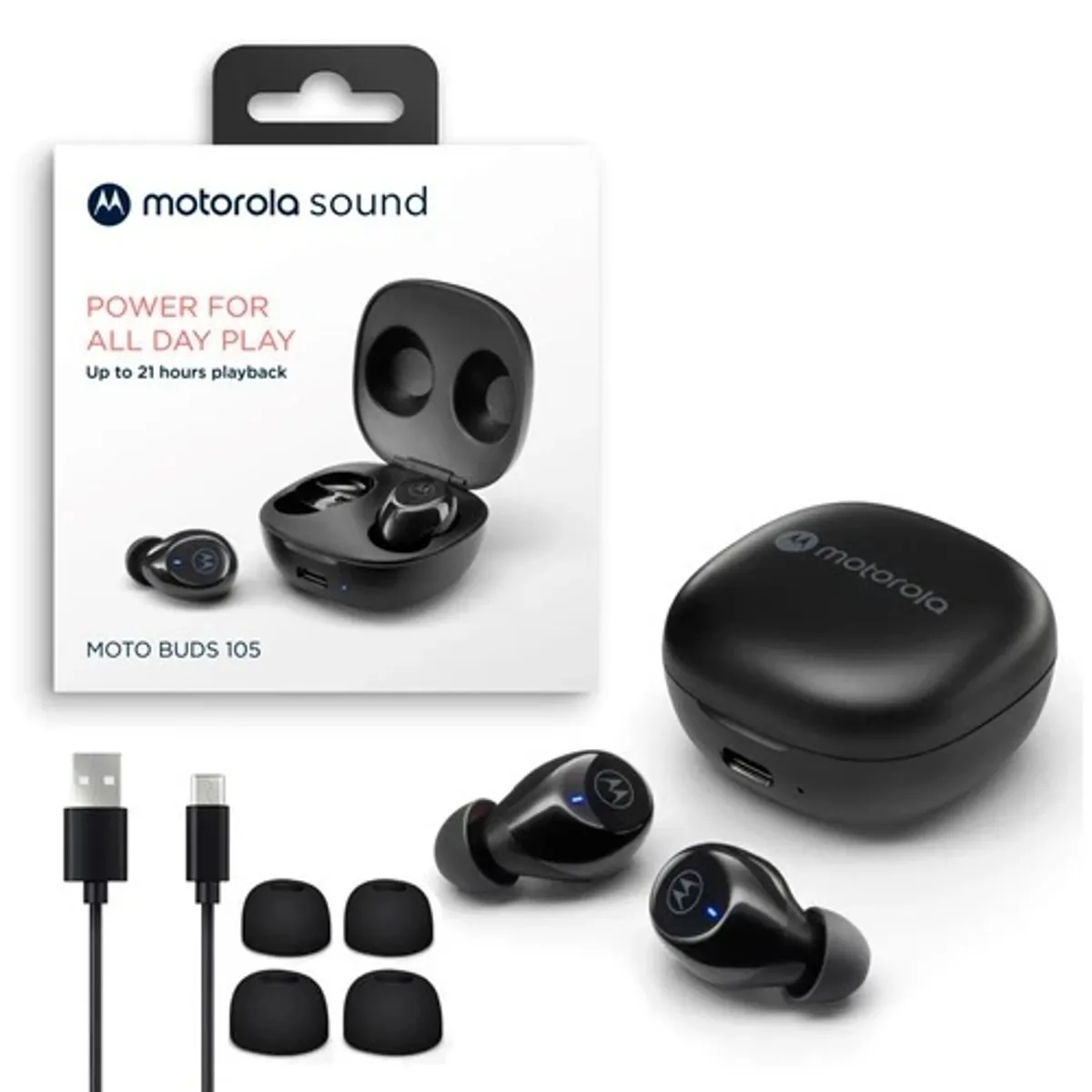 MOTOROLA - AURICULARES TRUE WIRELESS MOTO BUDS 105