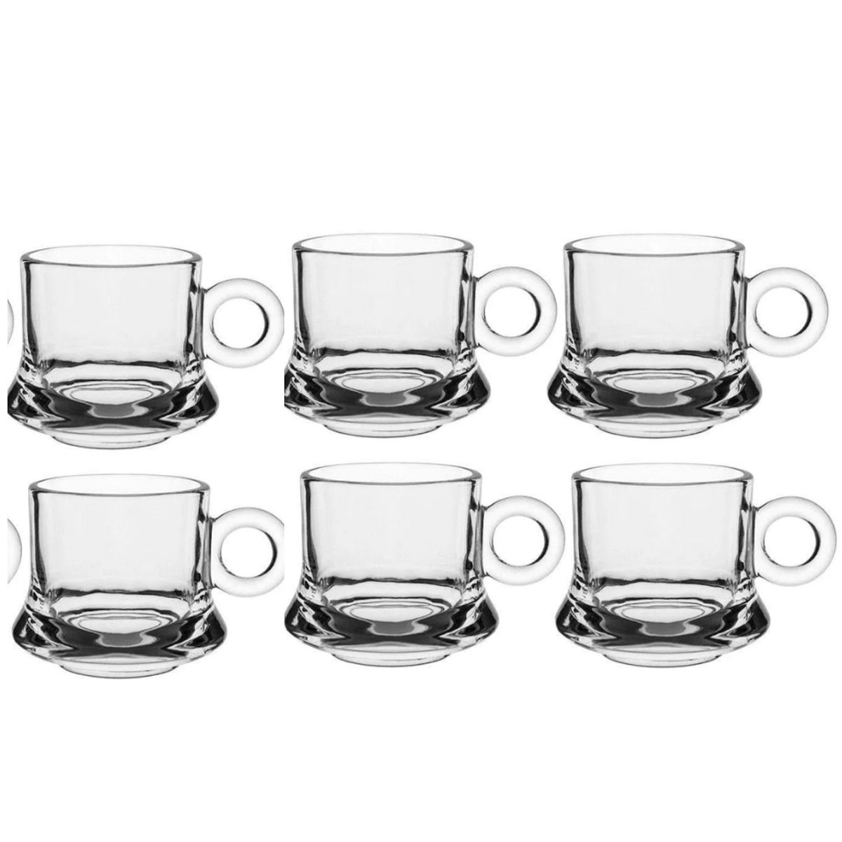 GENERICO - Set de 6 Tazas espreso  75  ml