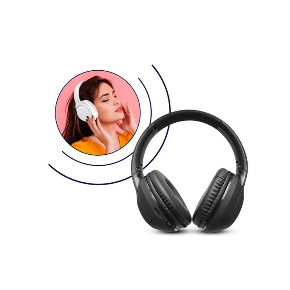 OEM - MOVISUN Audífonos Urban Buds Negro Vincha con ANC