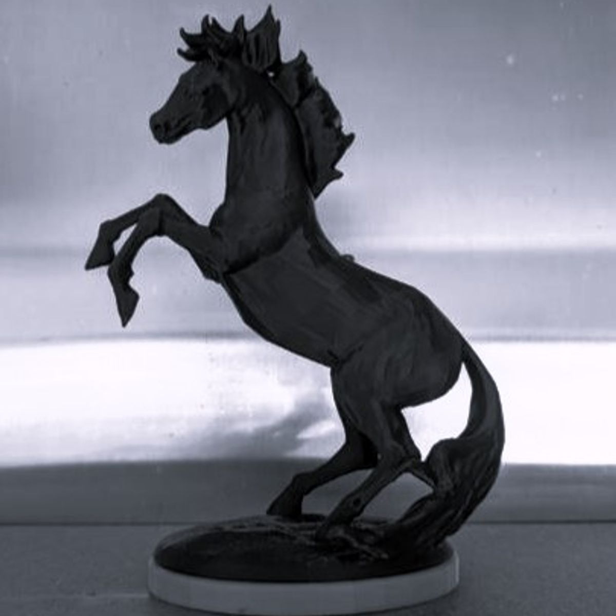 GENERICO - ADORNO EXCLUSIVO CABALLO NEGRO 23cm x 11cm x 17cm