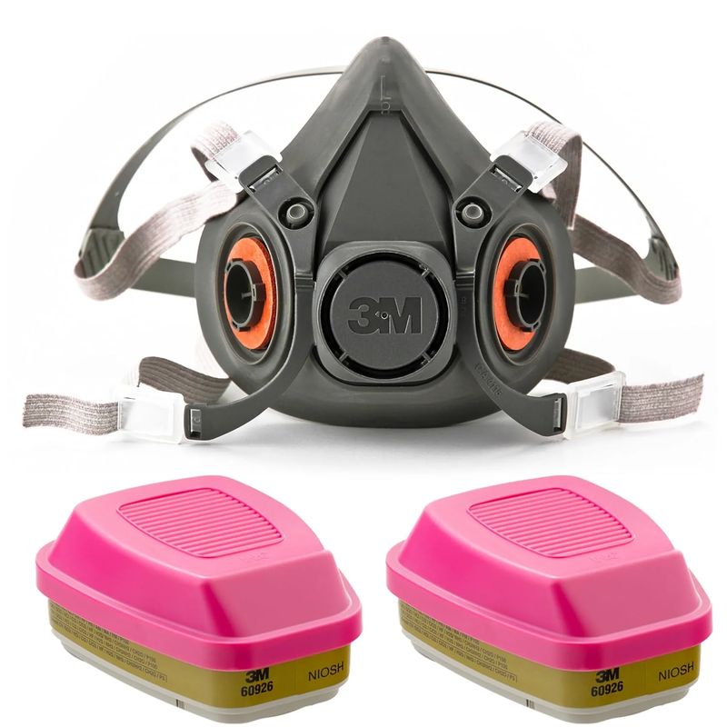 3M - RESPIRADOR 6200 MARCA 3M CON FILTROS 60926