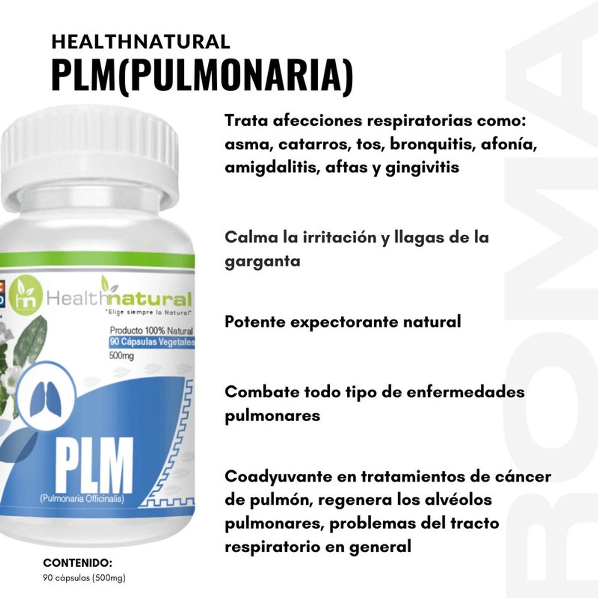 HEALTHNATURAL - PACK 3 PLMPULMONARIA HEALTHNATURAL 1500MG + REGALO PASTILLERO