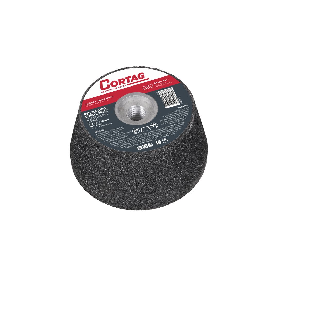 CORTAG - PIEDRA CONICA CORTAG  GRANO 80