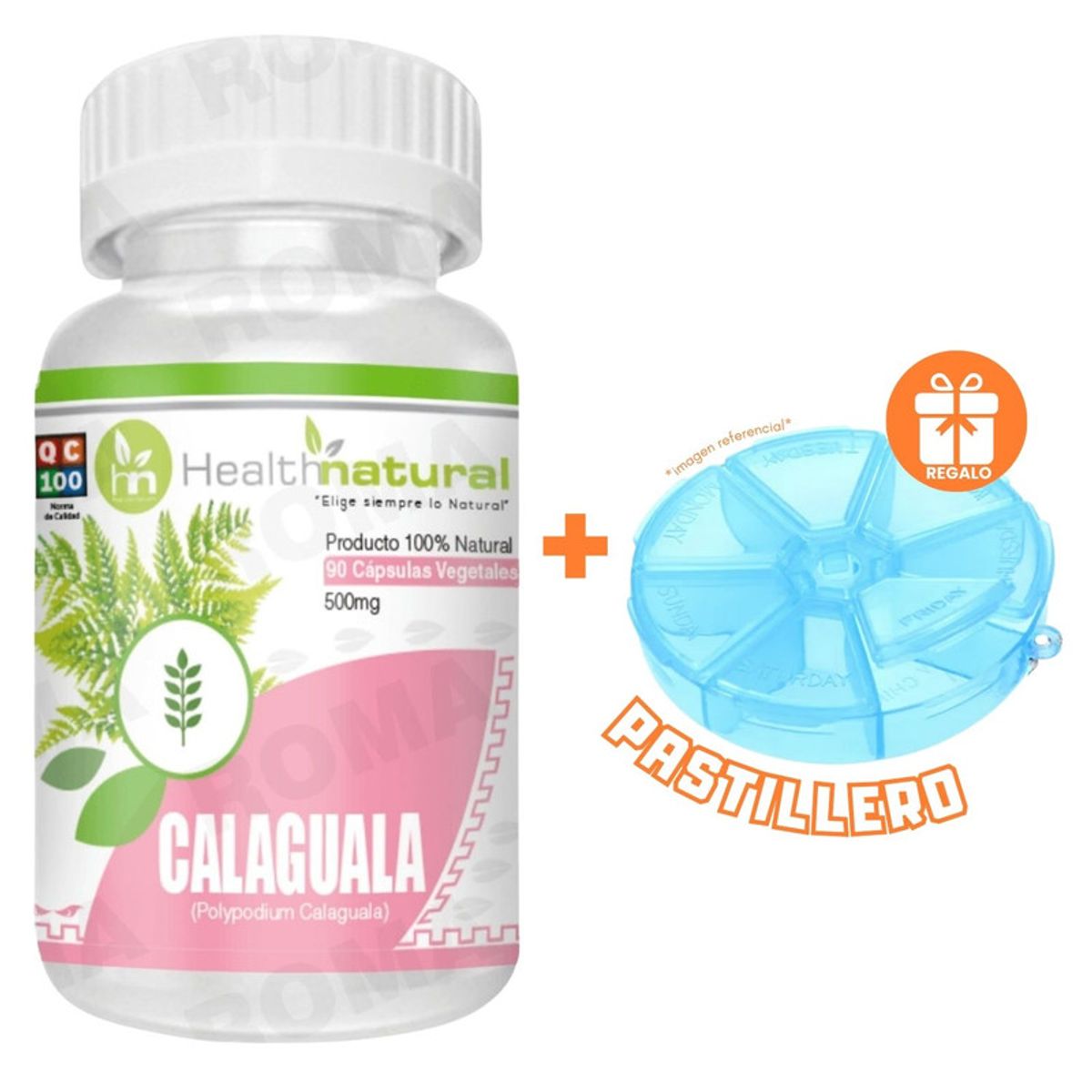 HEALTHNATURAL - CALAGUALA HEALTHNATURAL 500MG + REGALO PASTILLERO