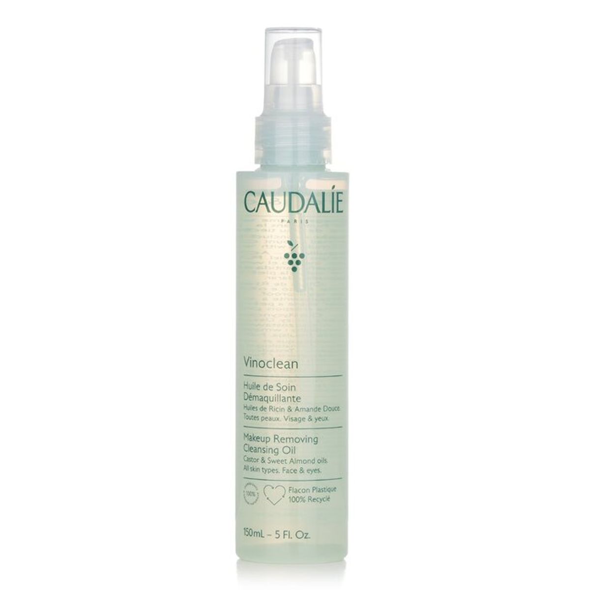 CAUDALIE - Vinoclean Aceite Limpiador Removedor de Maquillaje 150ml5oz Caudalie