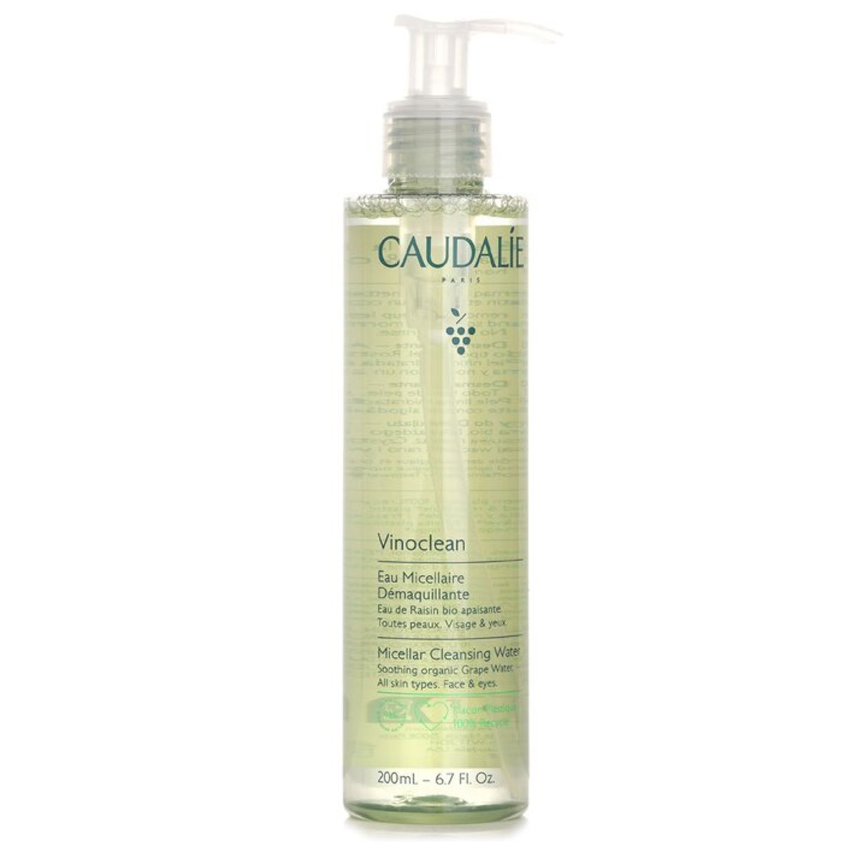 CAUDALIE - Vinoclean Agua Limpiadora Micelar Rostro & Ojos 200ml67oz Caudalie