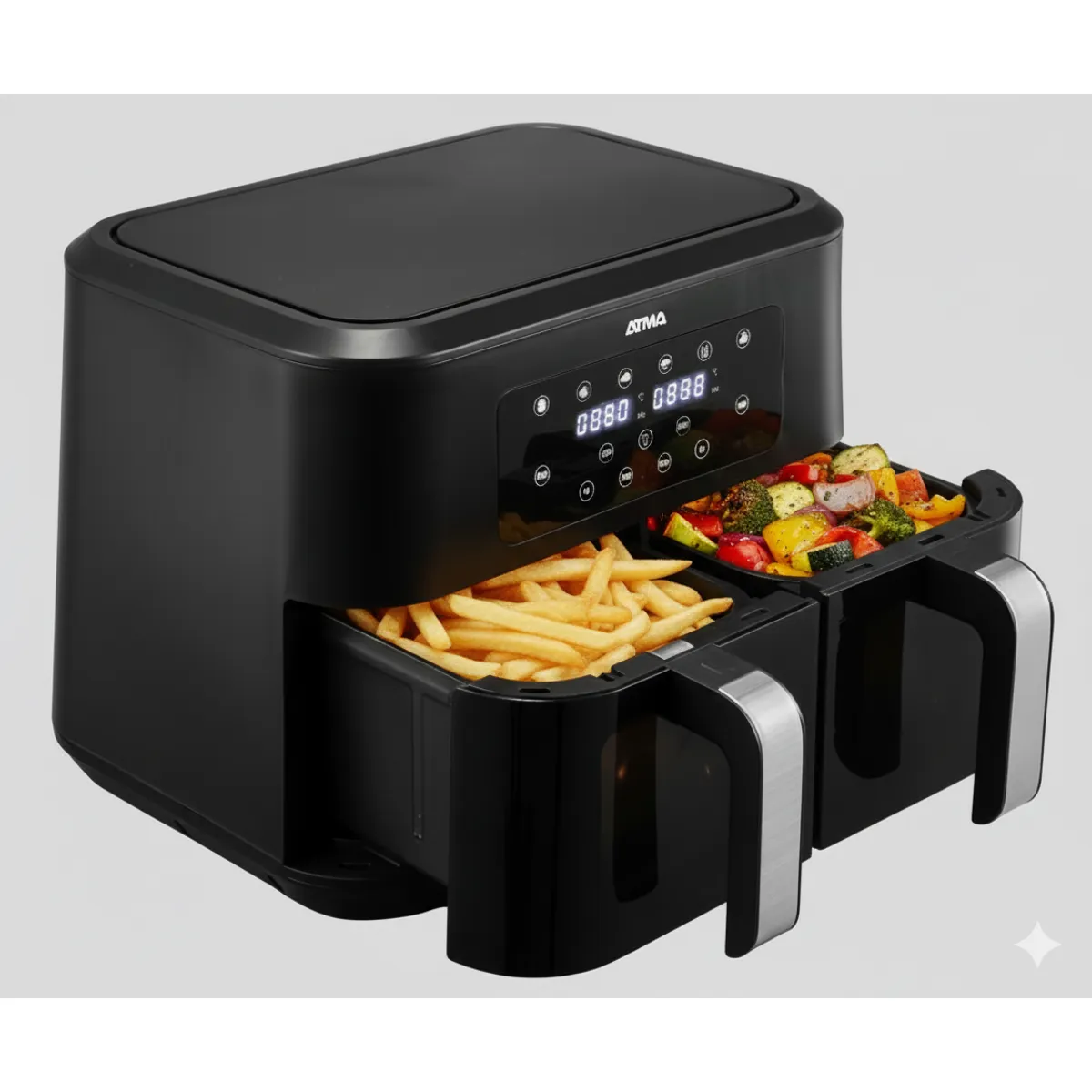 ATMA - Freidora De Aire Atma Pro FRD248APPE Doble Canasta 2200w