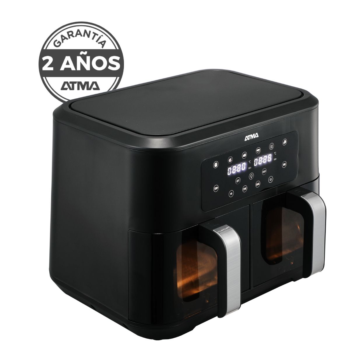 ATMA - Freidora De Aire Atma Pro FRD248APPE Doble Canasta 2200w