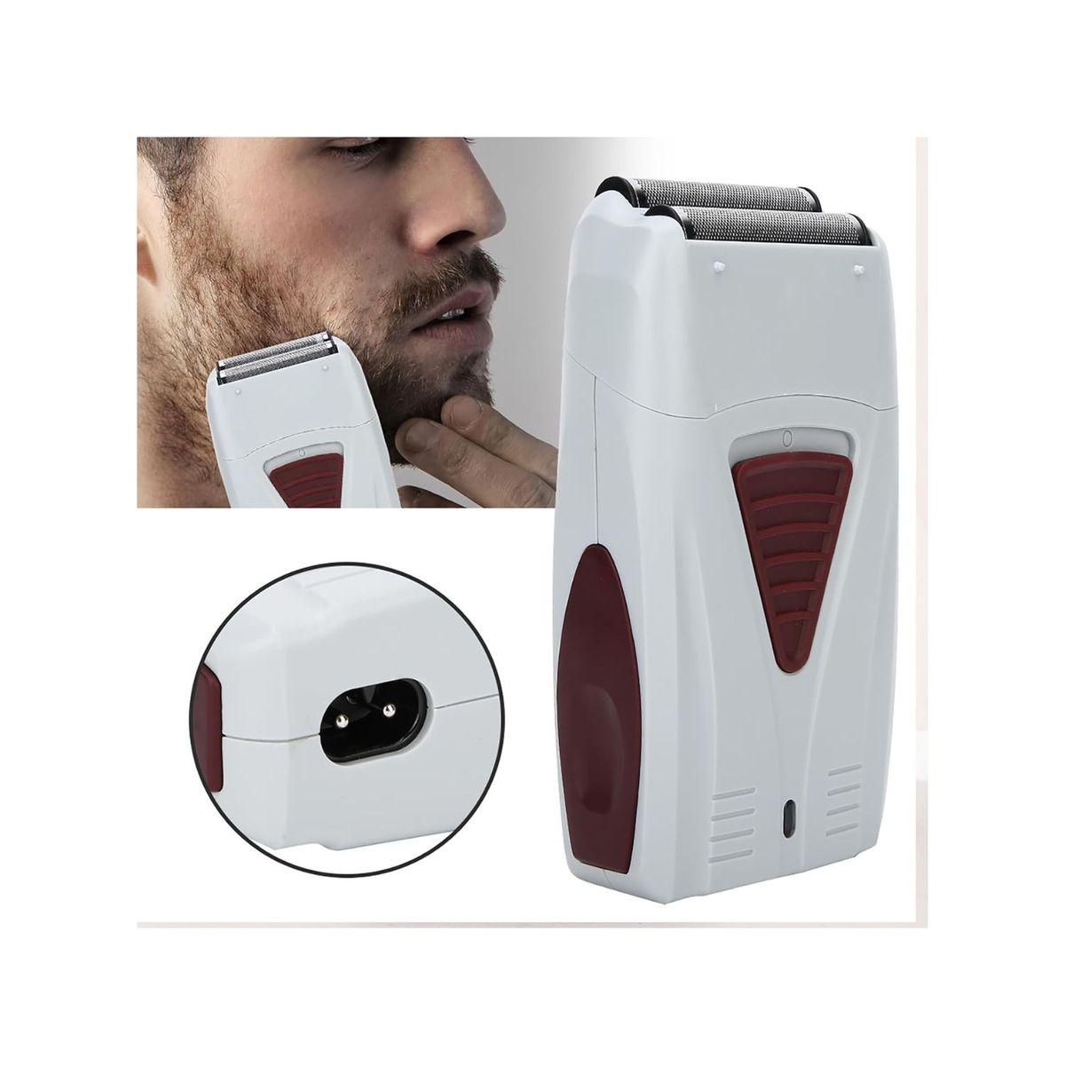 KEMEI - Máquina De Afeitar Portátil y Recargable KM-3382