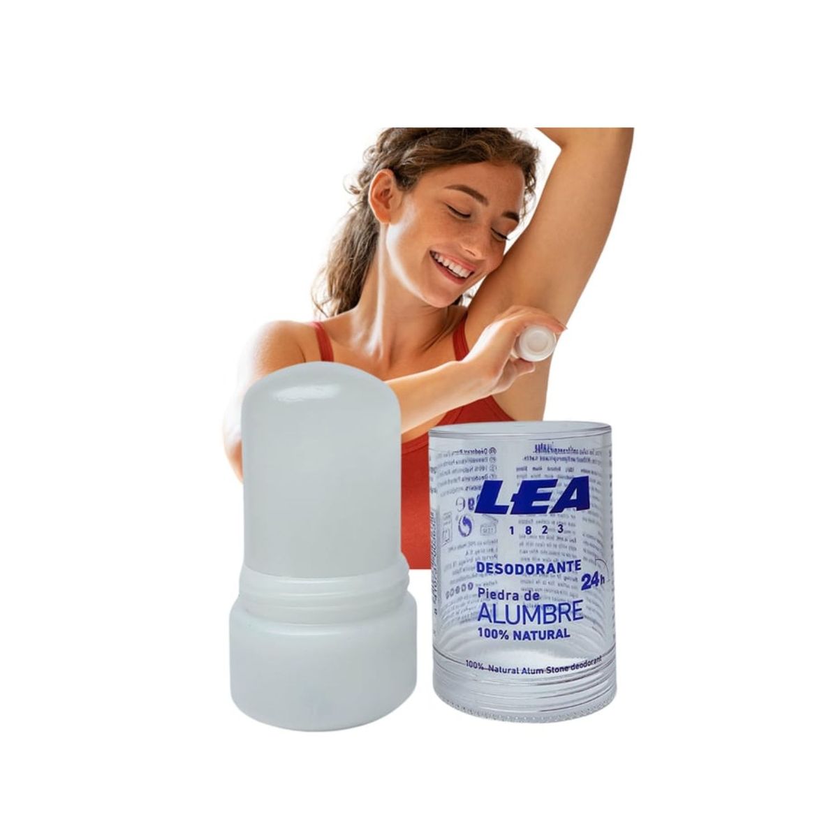 OEM - Piedra de Alumbre desodorante eficaz 100 % natural X 2 unidades