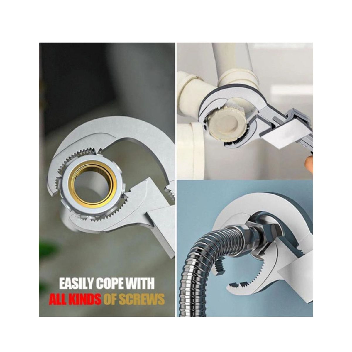 GENERICO - Llave de Gasfiteria     Herramienta Multiuso Top En Peru