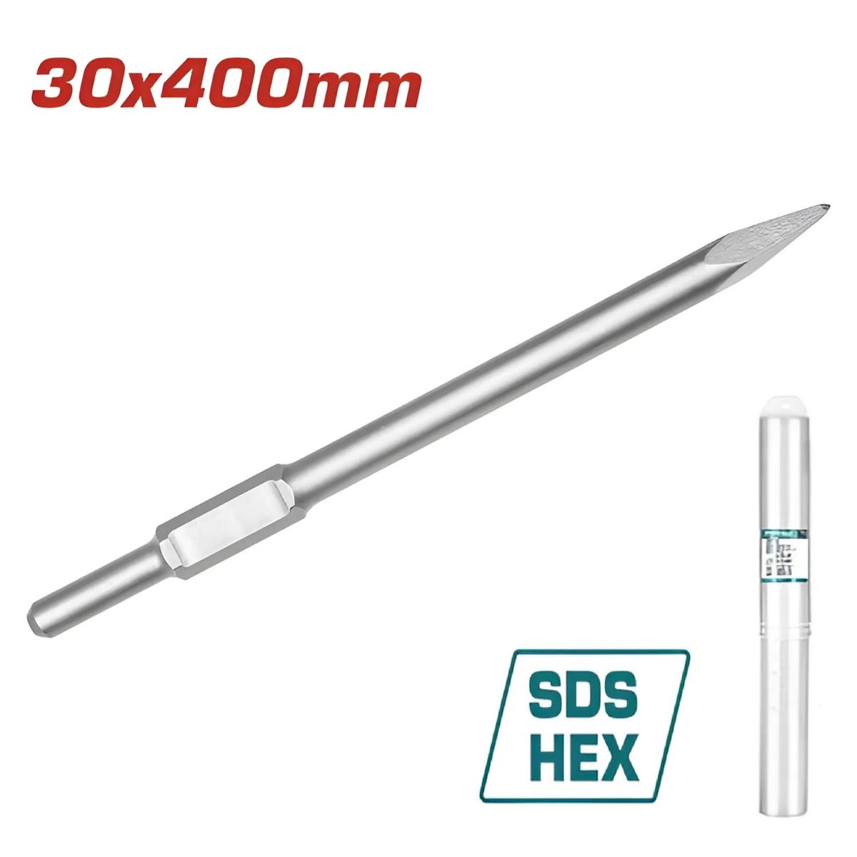 TOTAL TOOLS - Cincel Punta Sds Hexagonal 30x 400 Mm Super Total - TAC15333011