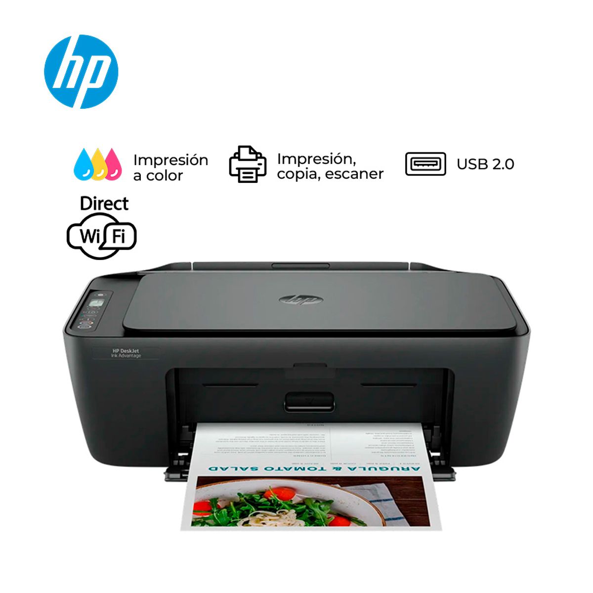HP - IMPRESORA AIO DE TINTA HP DESKJET INK ADVANTAGE 2874 WI-FI USB
