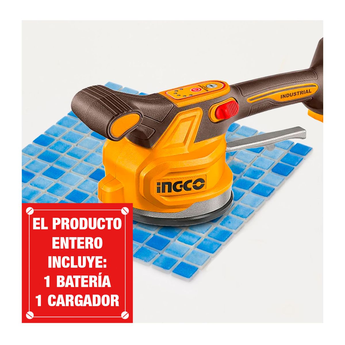 INGCO TOOLS - Ventosa Vibradora Para Mayólica 20v Ingco 1bat Ctvli20015