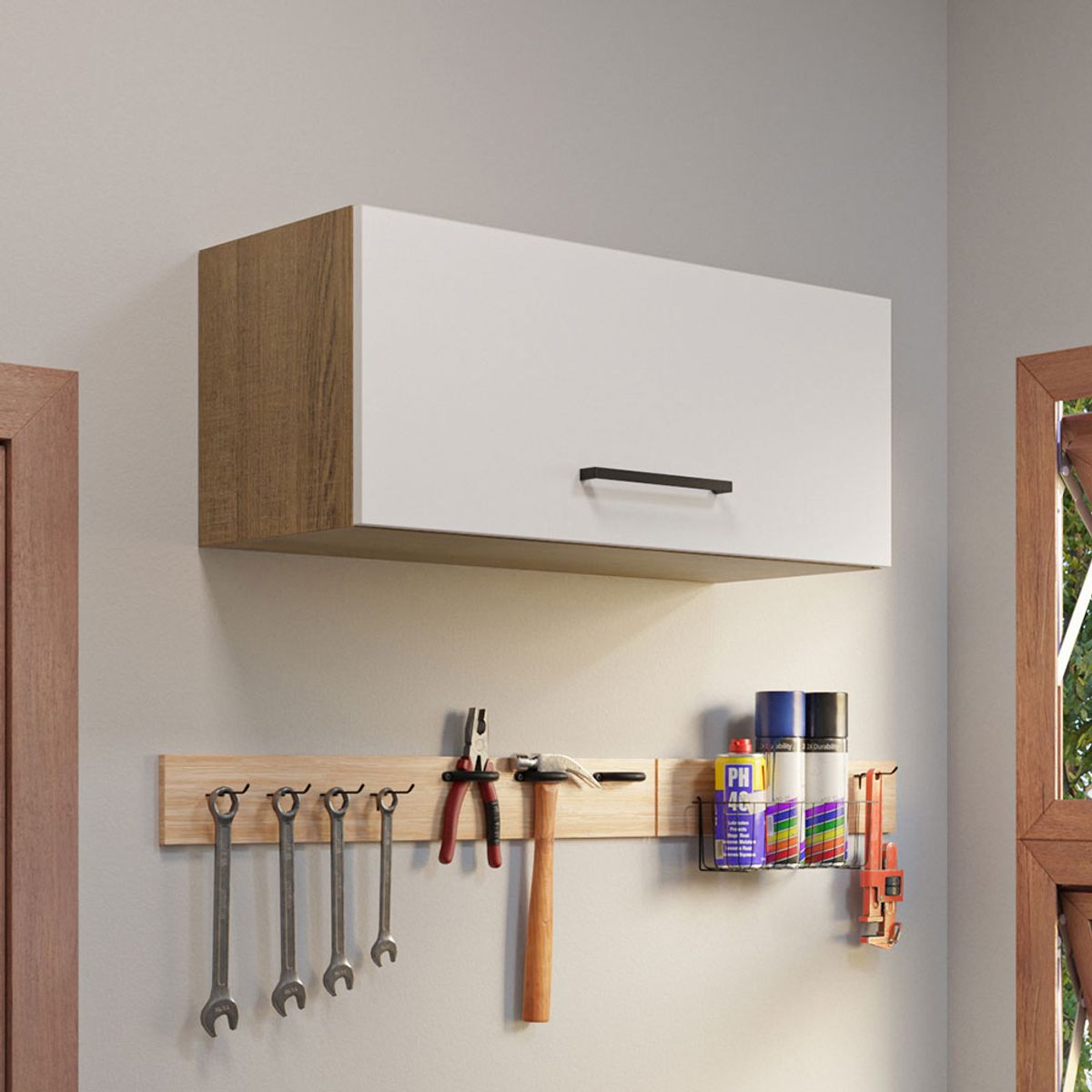 MADESA - Gabinete Superior para Garaje Multiuso 80 cm