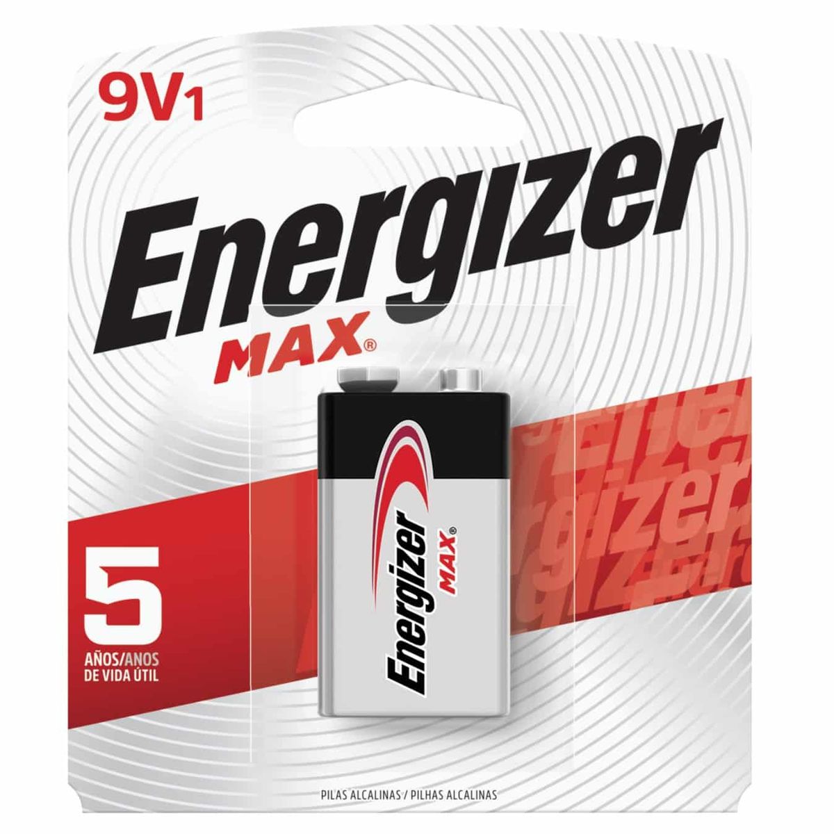 ENERGIZER - Bateria Tipo 9V Alcalina Max Bateria Pila Energizer