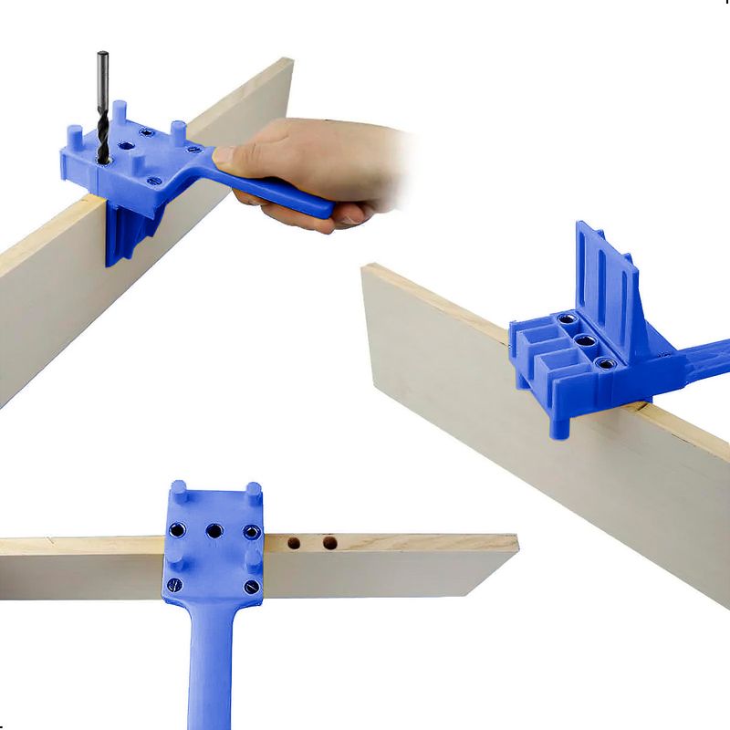 GENERICO - Plantilla Guia de Tarugos Fijador Para Trabajos Carpinteria