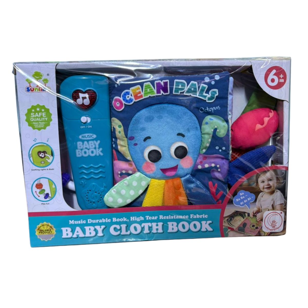 GENERICO - LIBRO DIDÁCTICO PARA BEBÉ CON SONIDO