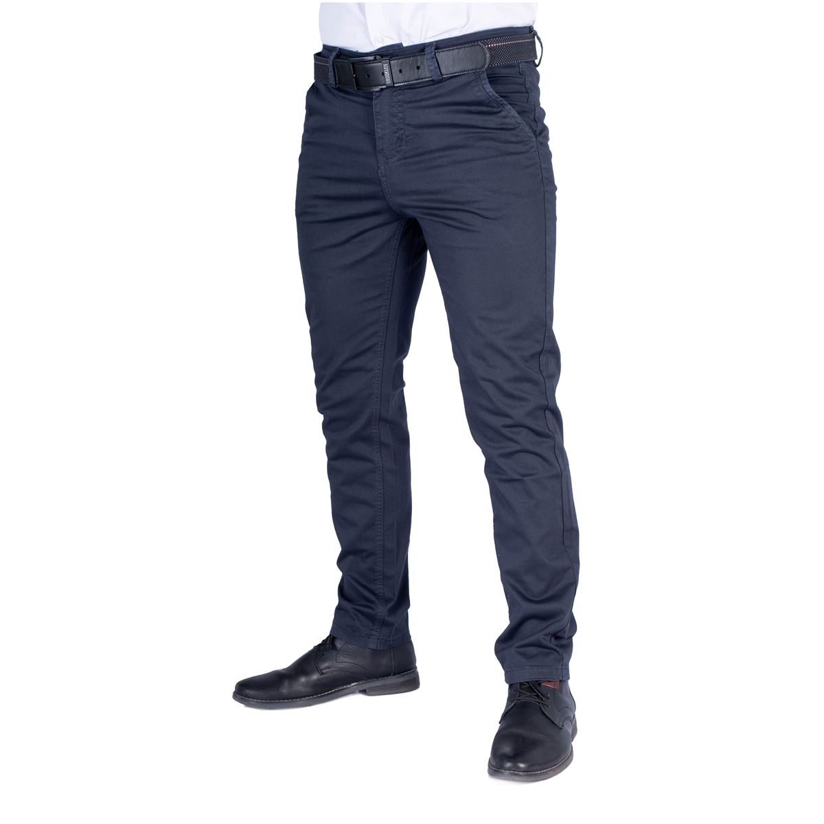GENERICO - Pantalón de Caballero Slim Color Plomo Colegial Brooklyn modelo Astor