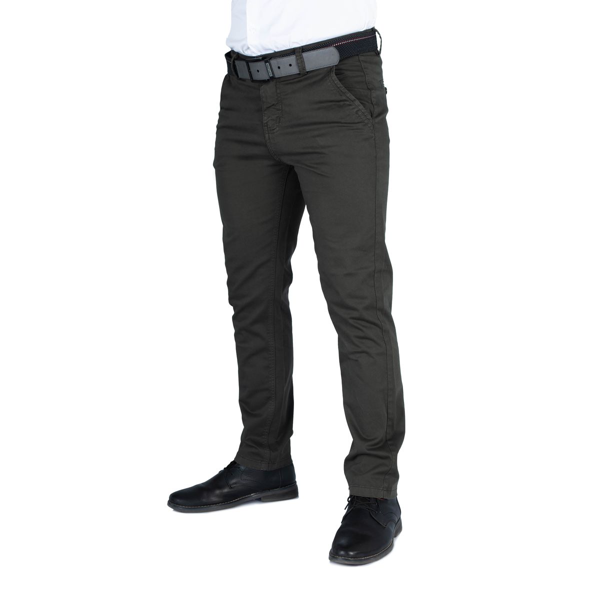 GENERICO - Pantalón de Caballero Slim Color Verde Militar Brooklyn modelo Astor