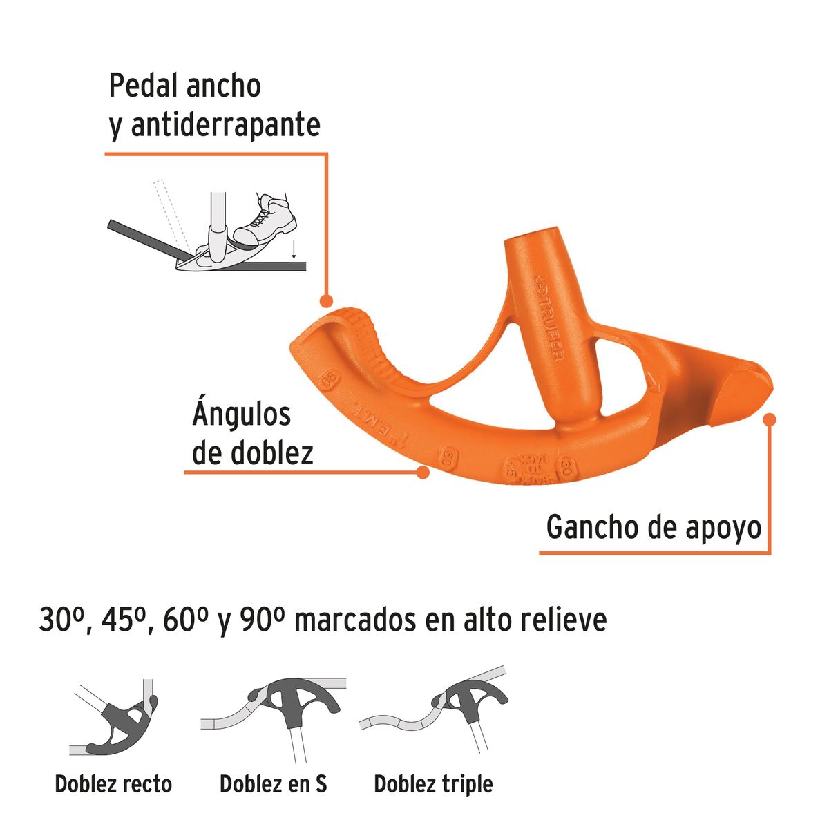 Truper - Doblador de tubo Conduit 1" Truper 12847