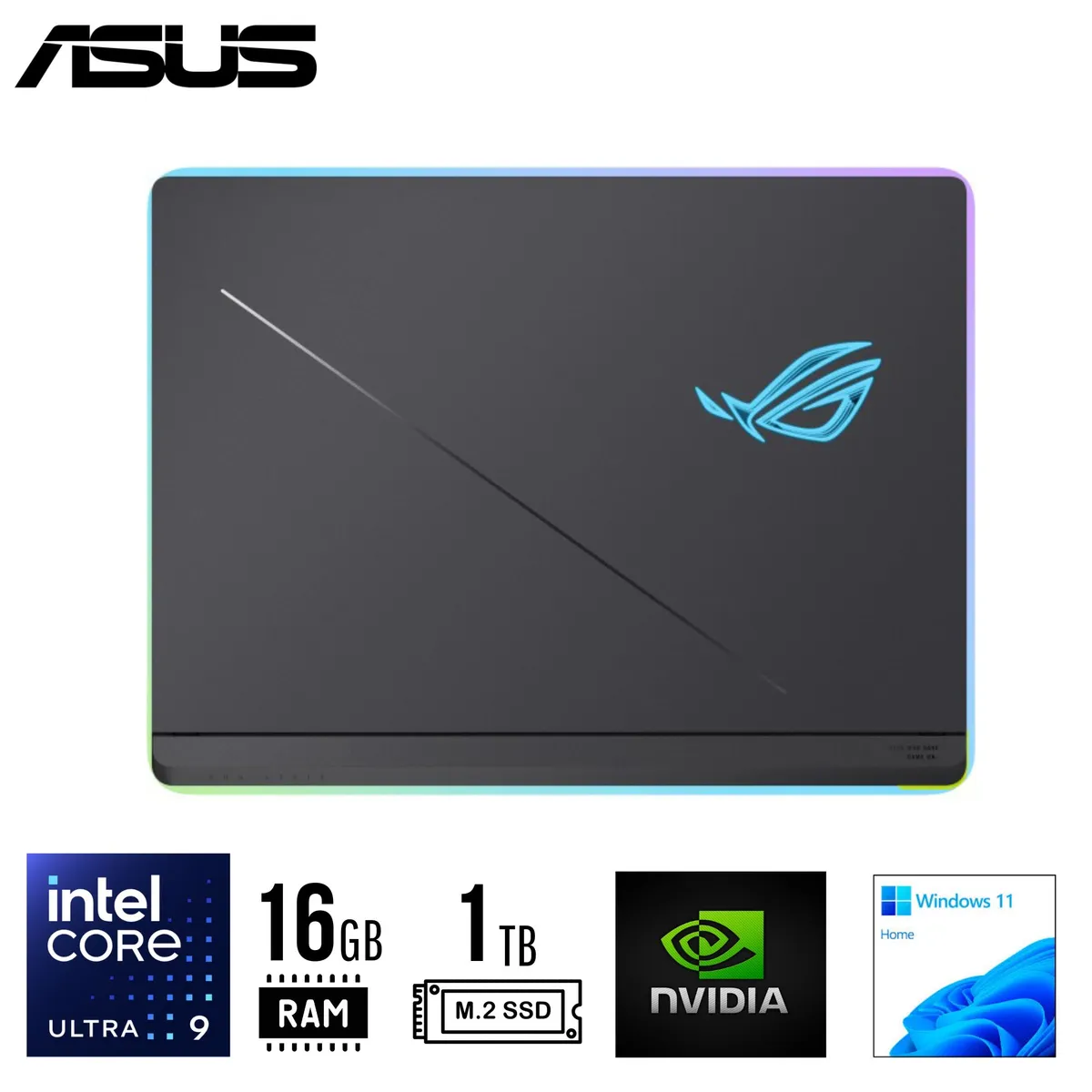 ASUS - LAPTOP ASUS ROG Strix G18, 18" WQXGA IPS, Ultra 9 275HX 5.4GHz, 16GB DDR5 1TB RTX 5070TI 12GB W11