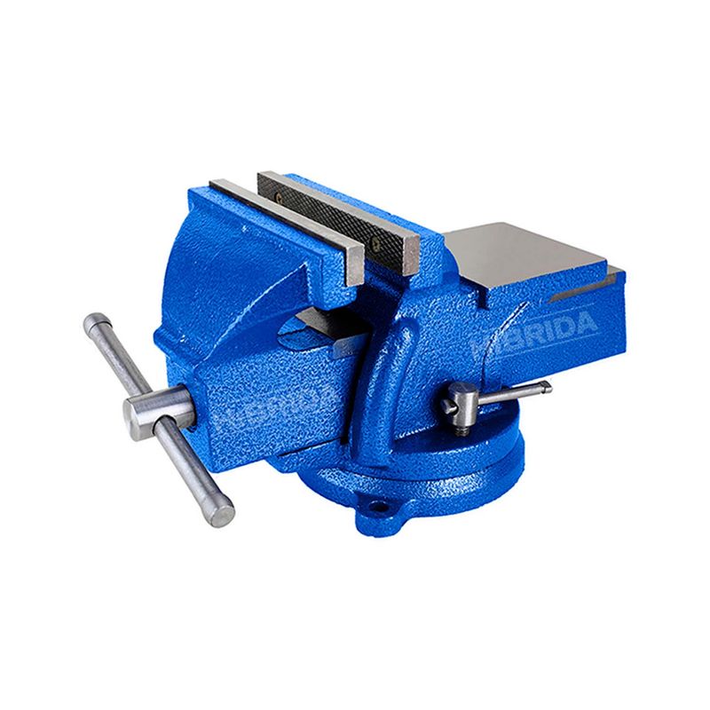 GENERICO - Tornillo De Banco 4 Morza Con Yunque Base Giratoria Indust