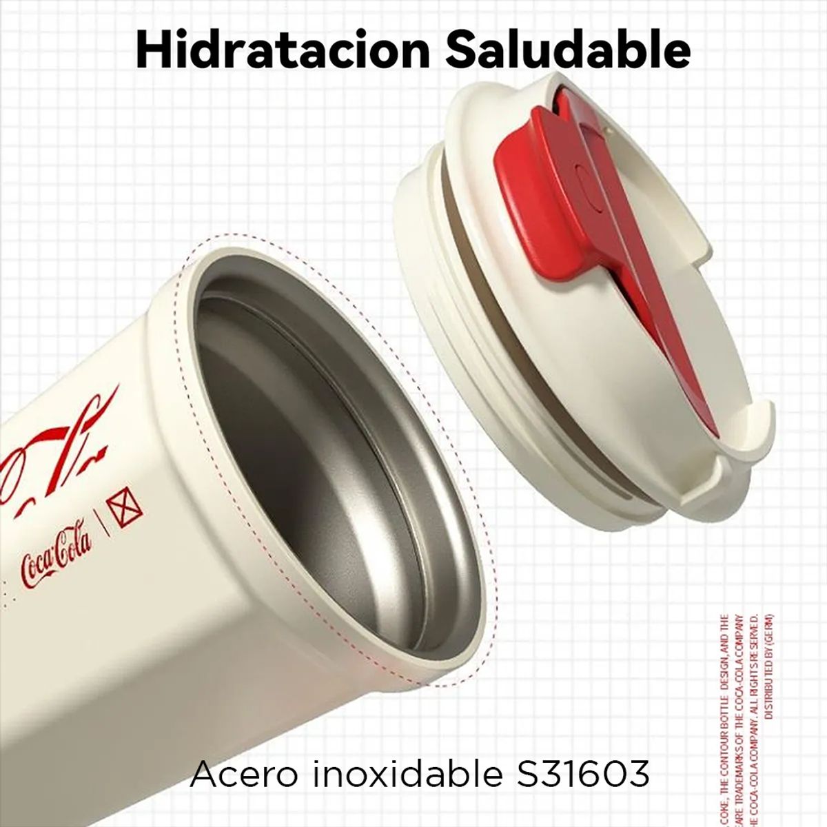 GERM - Vaso Térmico Diamond Coca-Cola x Germ – Rojo - 390ml 13 Oz