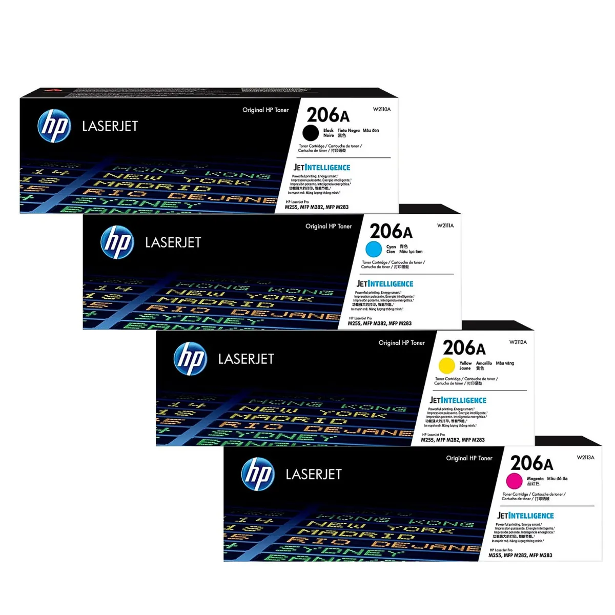 HP - KIT TONER HP 206A CYAN MAGENTA AMARILLO NEGRO ORIGINAL