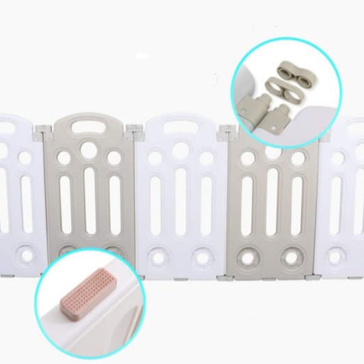 GENERICO - Corral Plegable Rey Gris 22 Piezas