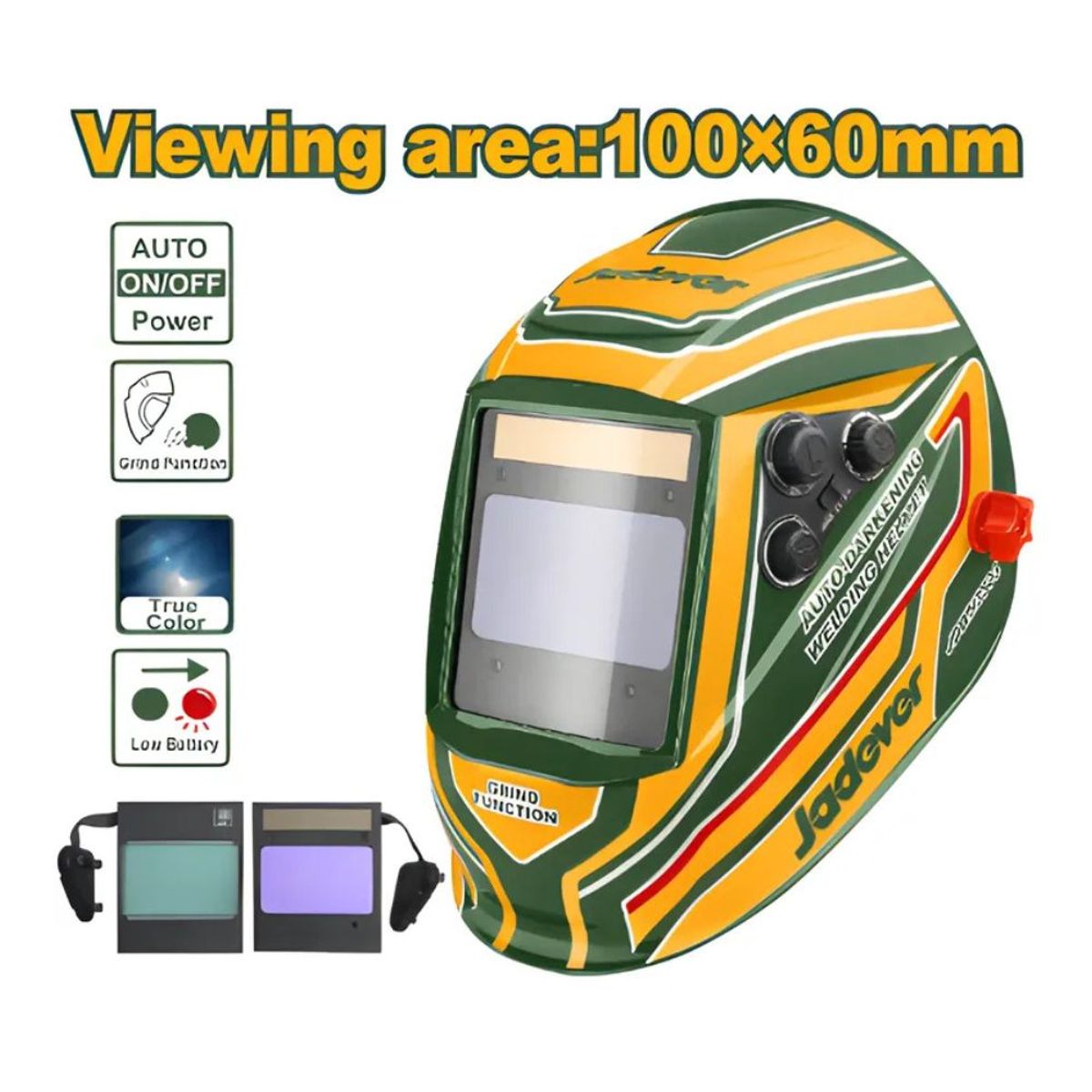 GENERICO - Casco para Soldar Automática Sendor 4 JADEVER -