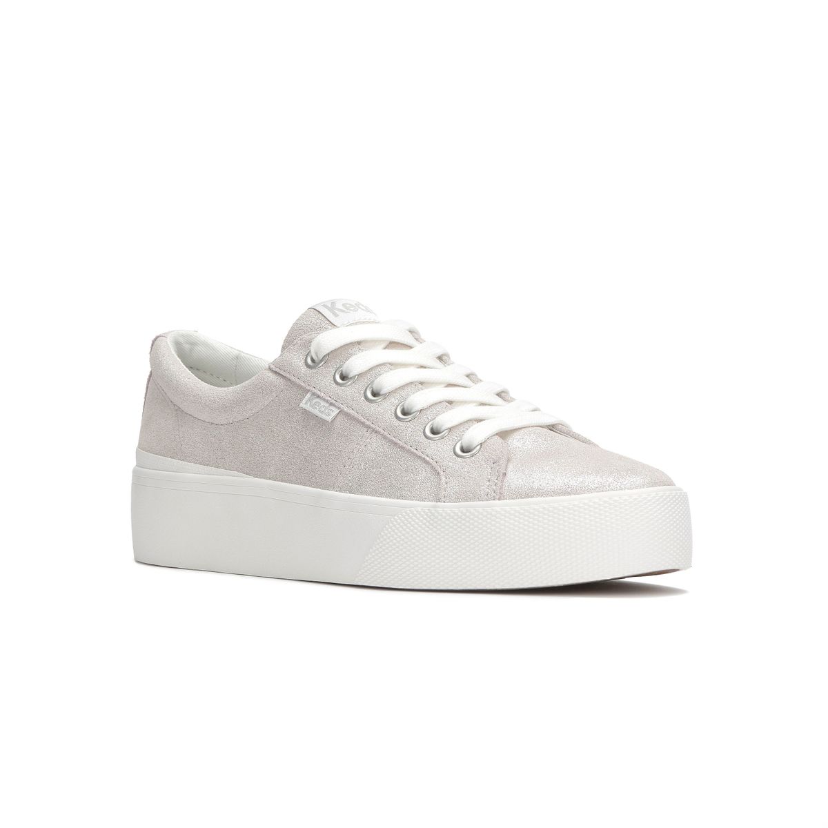 KEDS - Zapatilla Keds Mujer Jump Kick Duo Glitter Suede Gris KEDS