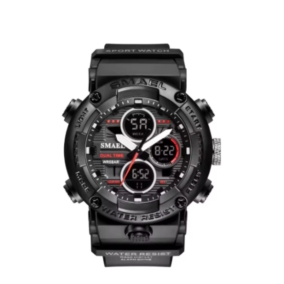 SMAEL - Reloj Deportivo Digital Analógico Smael resistente al agua 8038