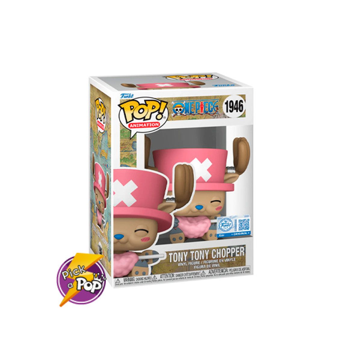 FUNKO - ONE PIECE TONY TONY CHOPPER CON ALGODON DE AZUCAR 1946