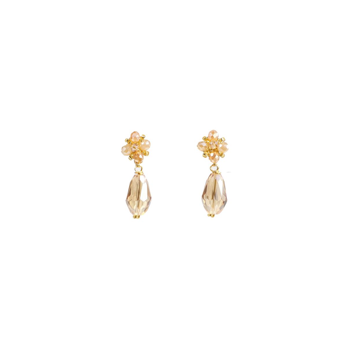 SAMANTHA PINTO HANDMADE ACCESSORIES - Aretes Amarella Dorado