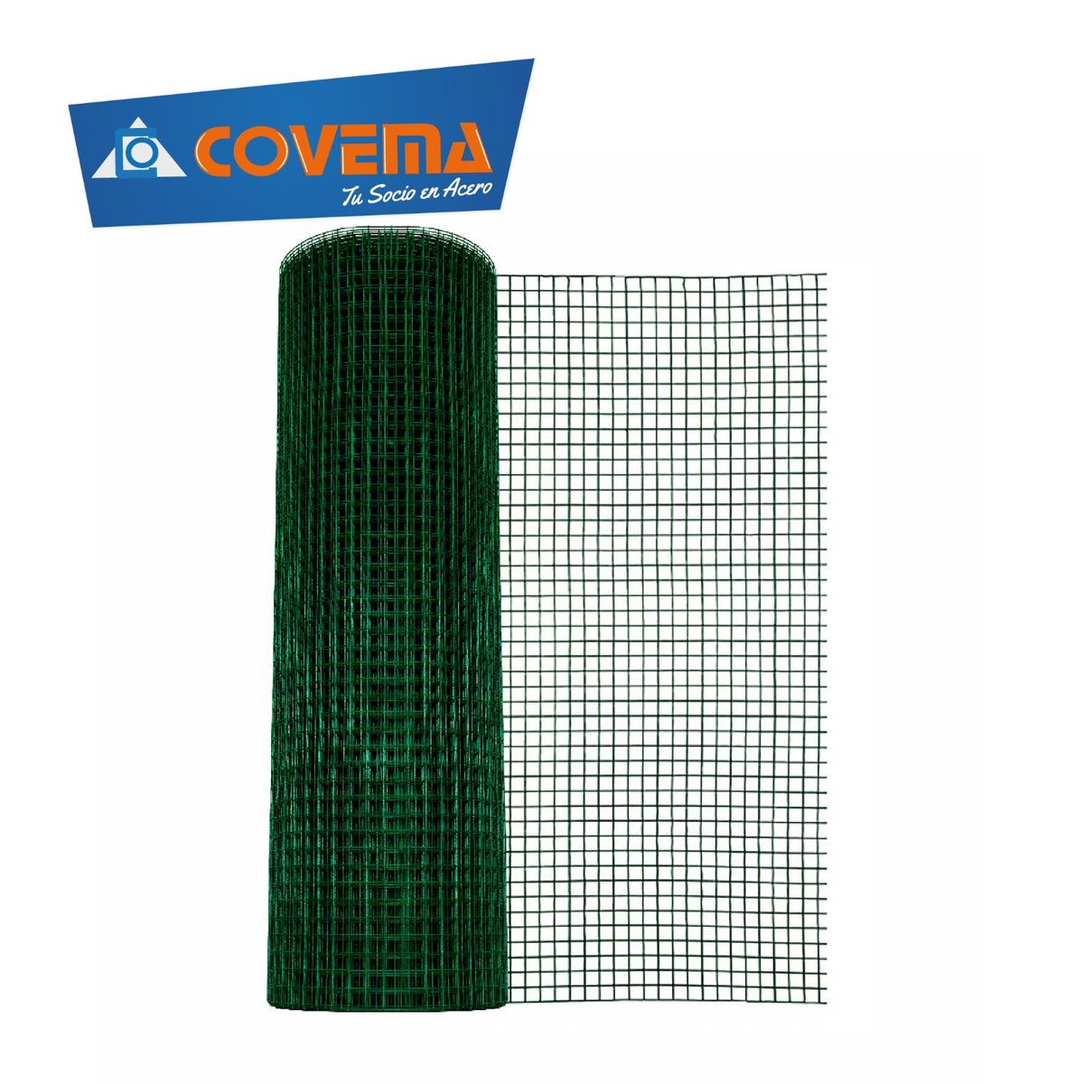 COVEMA - Malla Galvanizada Verde  1 / 2 x 0.90 cm x 30m