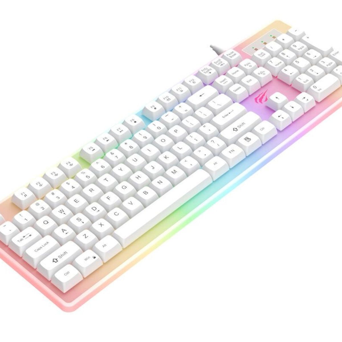 HAVIT - TECLADO HAVIT GAMENOTE KB876L-SP MEMBRANA LED-RGB