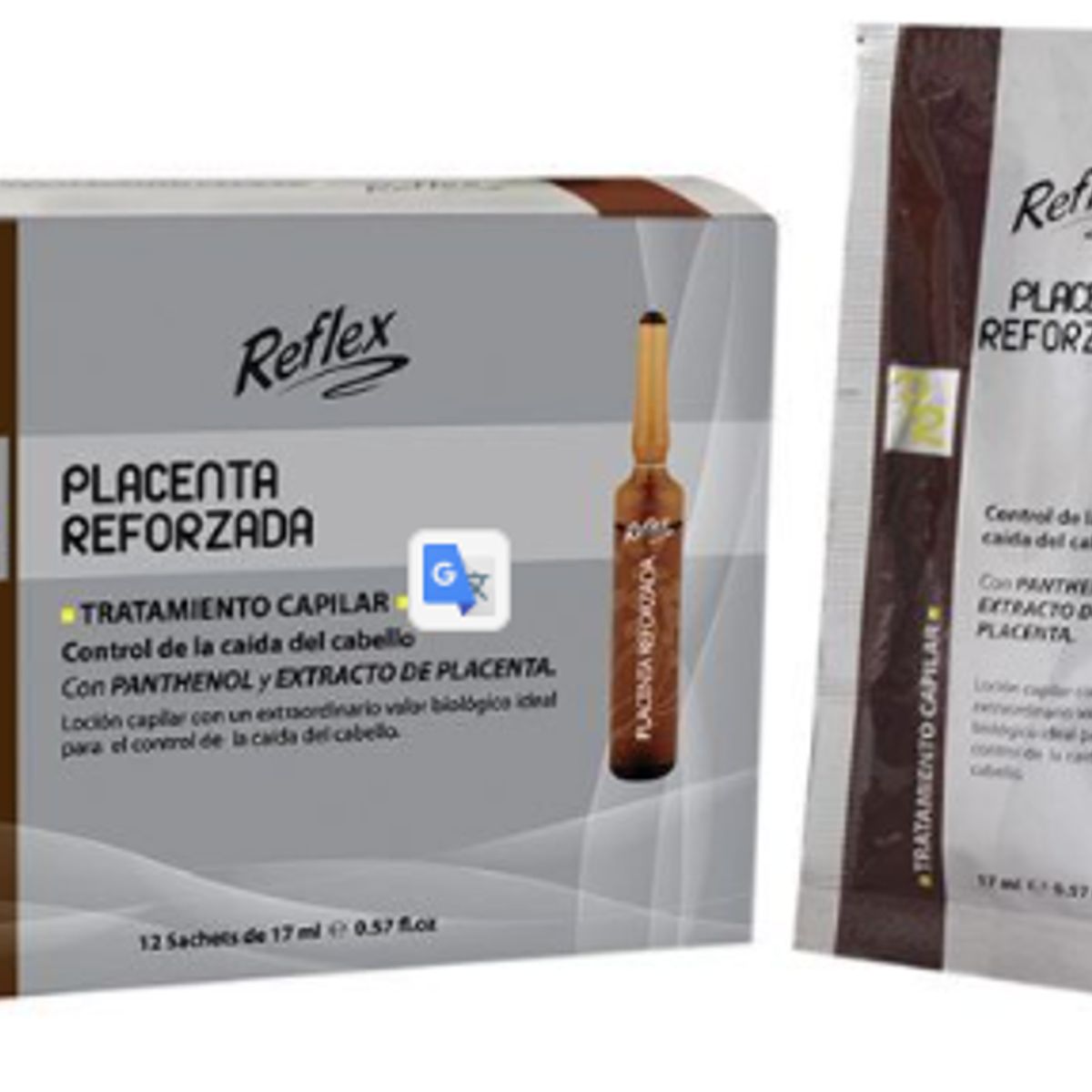 REFLEX - Ampollas Reflex – Placenta Reforzada Caja 12 Sachets, 17 ml c/u