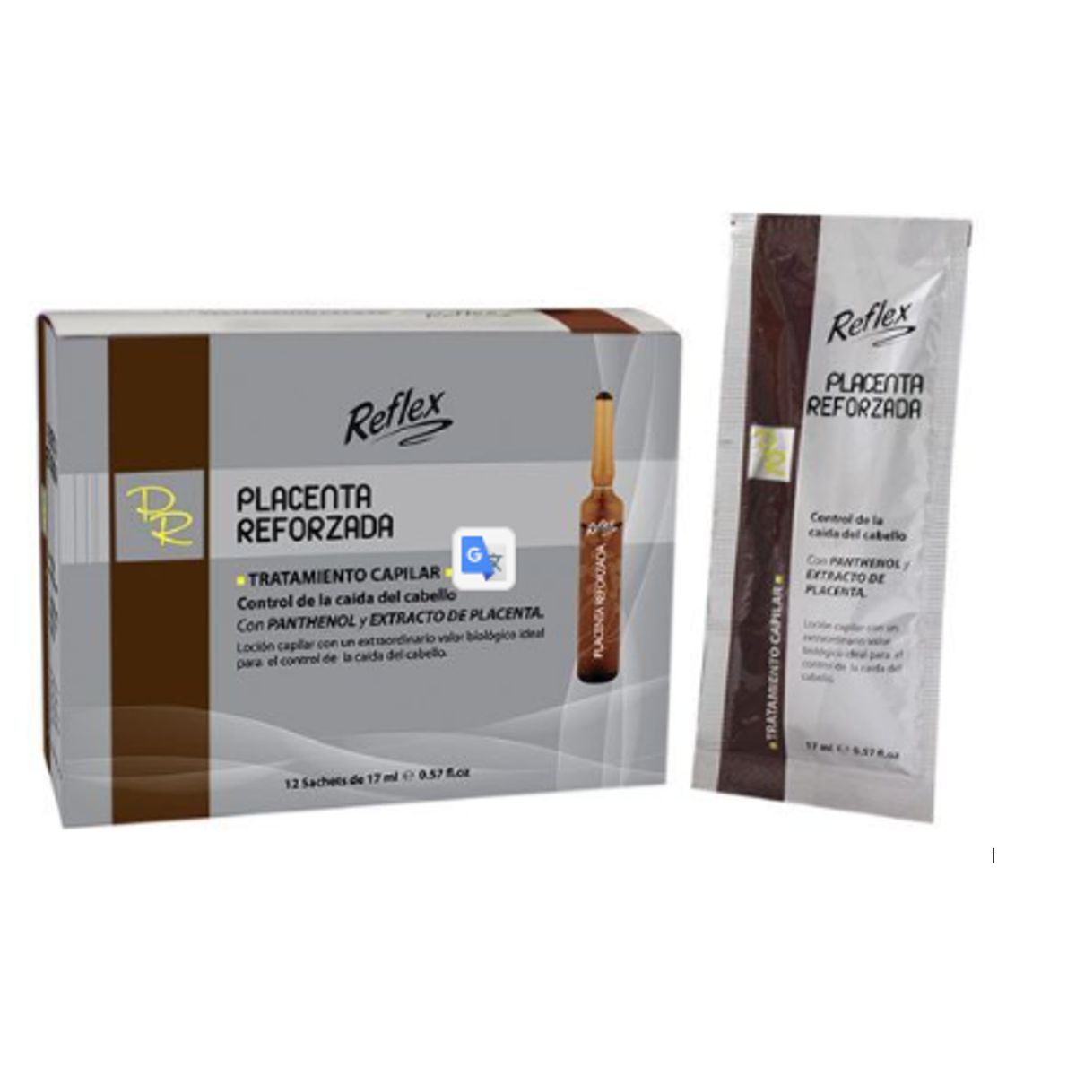 REFLEX - Ampollas Reflex – Placenta Reforzada Caja 12 Sachets, 17 ml c/u