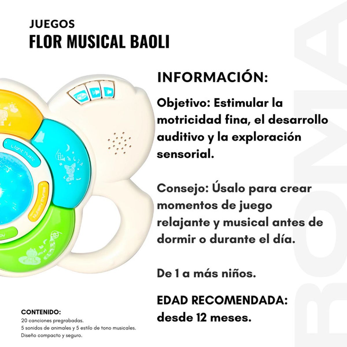 GENERICO - FLOR MUSICAL BAOLI - JUEGO DIDÁTICO