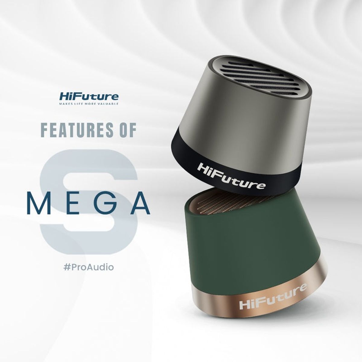 HIFUTURE - Parlante Hifuture Mega S 5W Gris