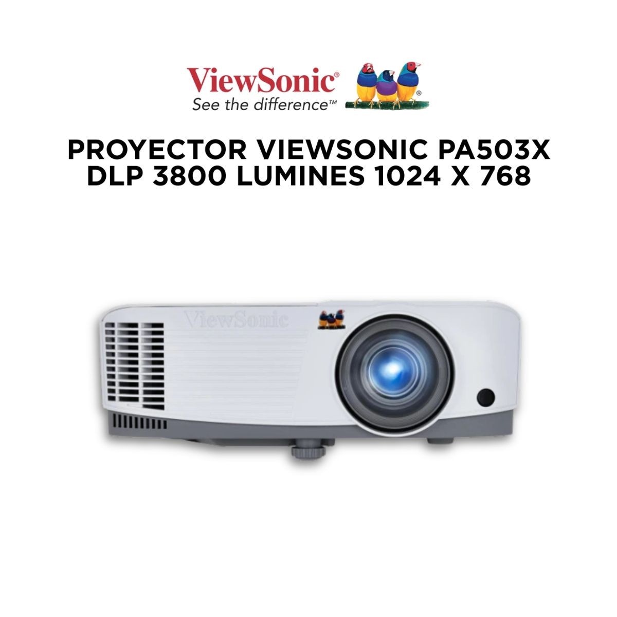 VIEWSONIC - Proyector ViewSonic PA700S DLP SVGA 4500 LUMINES 2 X HDMI 800 X 600